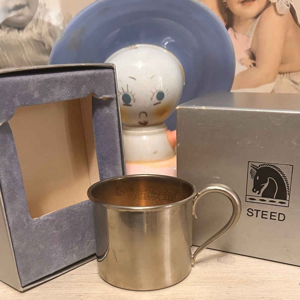 NIB Steed Pewter Baby Cup